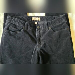 Banana Republic Womens Black Corduroy Tapered Leg Jeans Size 4